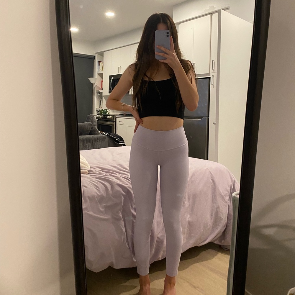Bundle and save: Light purple Lululemon wunder train leggings